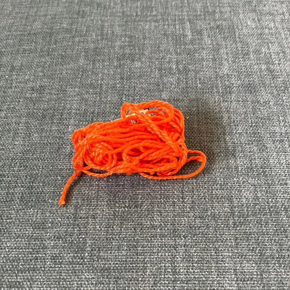 Orange Needlepoint Thread Yarn